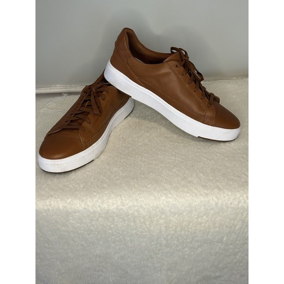 Kizik Vegas Men's Sz 10/Women 11.5-Hands Free Brown Leather Casual Slip On - Picture 2 of 13